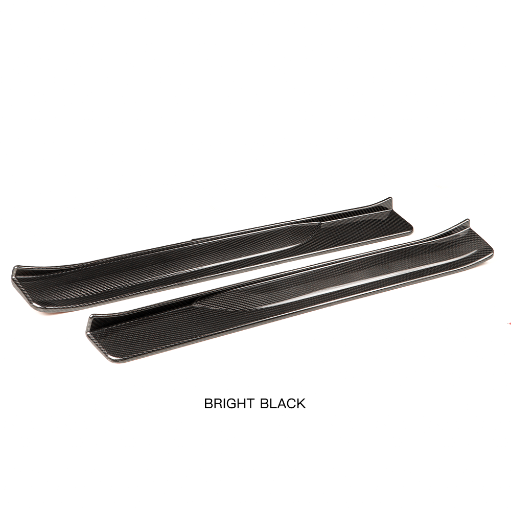 2PCS Real Carbon Fiber Car Door Sill Trim Cover For Nissan