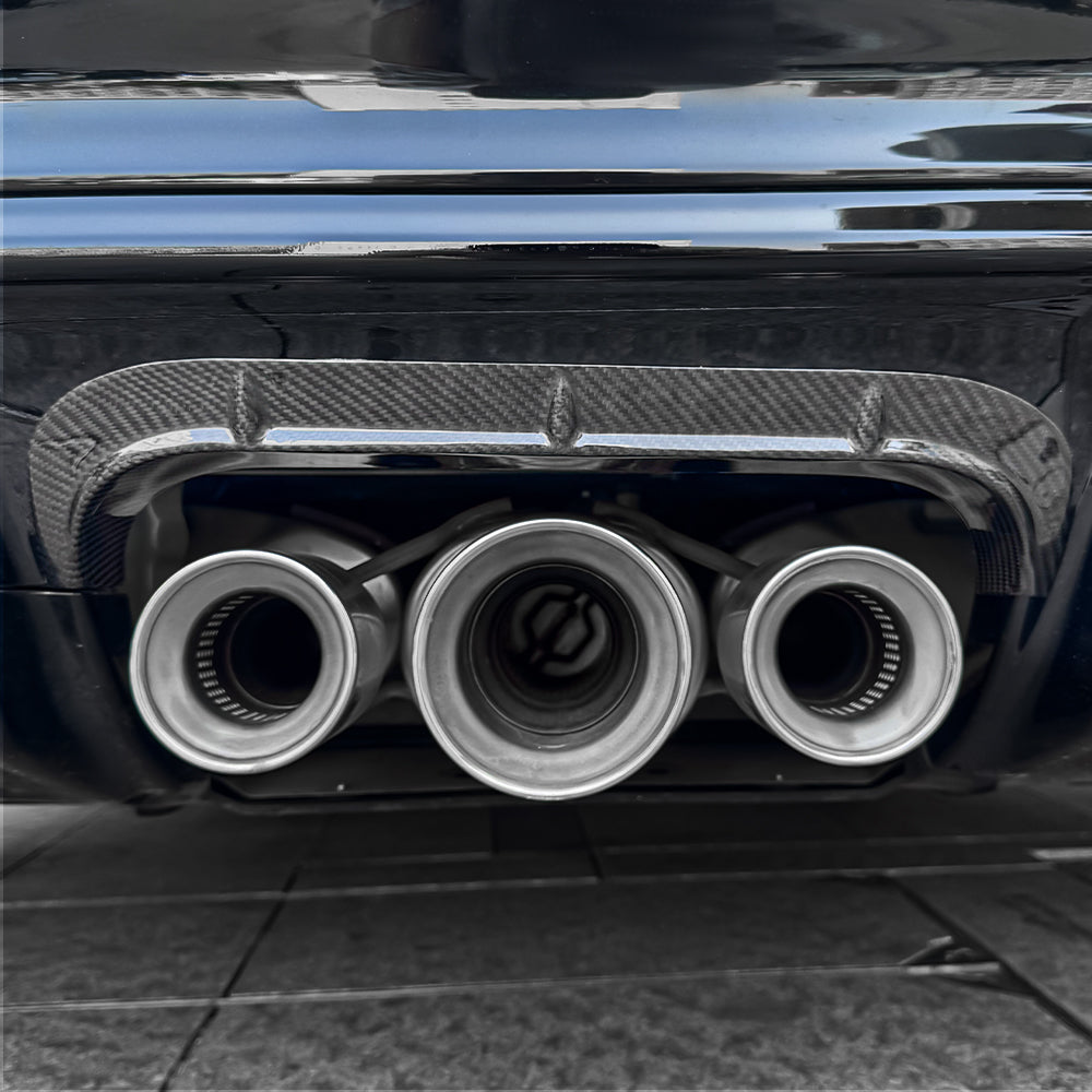 Create Carbon Dry Carbon Fiber Rear Exhaust Heat Shields for Civic Type R FL5 2023+ | High Temp Protection