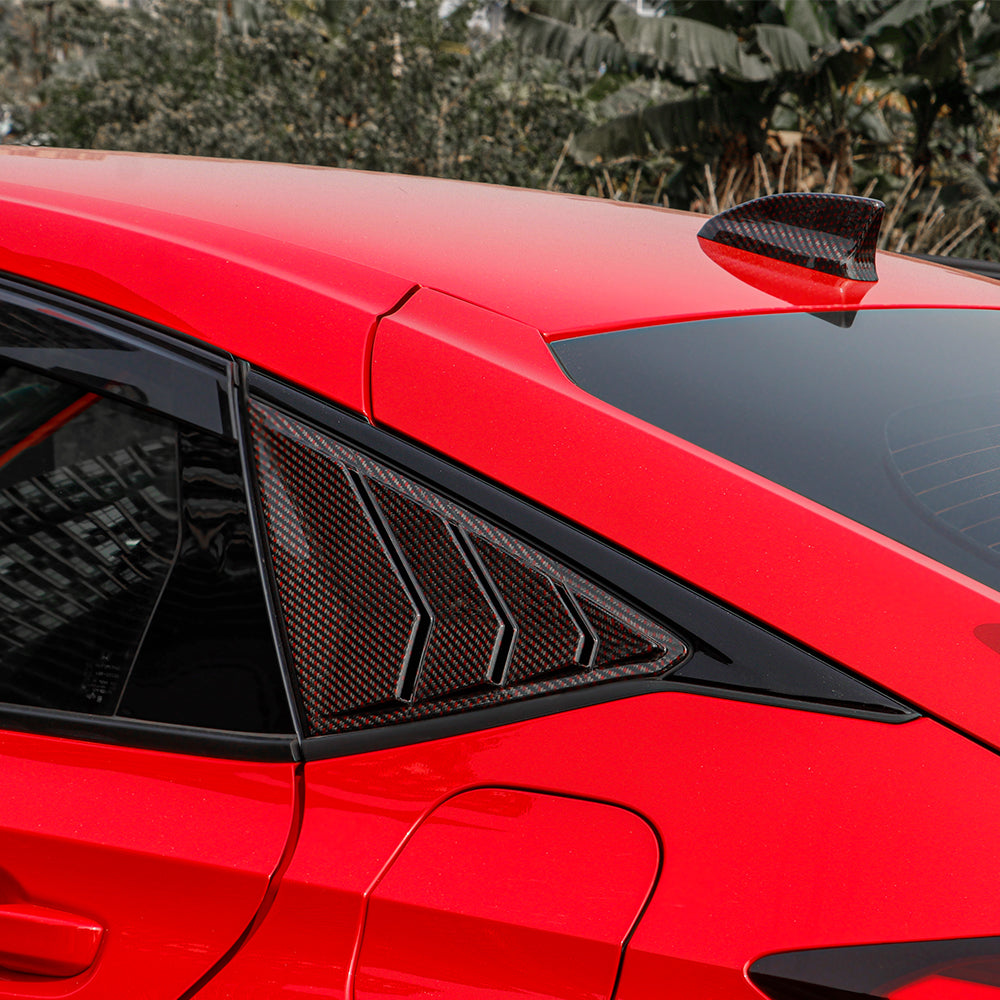 CREATE CARBON Dry Carbon Fiber Louvers for Civic Type R FL5 2023 - Aggressive Aerodynamic Styling