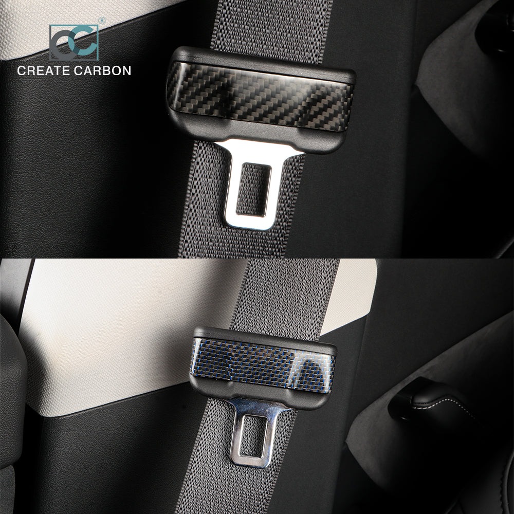 CREATE CARBON Dry Carbon Fiber Safety Belt Buckle for Tesla model 3 Y