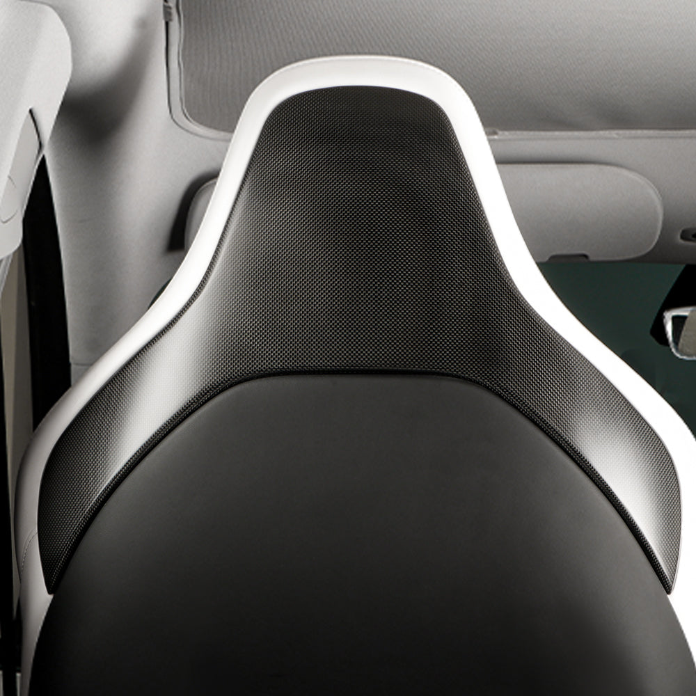 Create Carbon 2pcs Carbon Fiber Car Seat Back Cover for Tesla Model 3 Highland 2024+