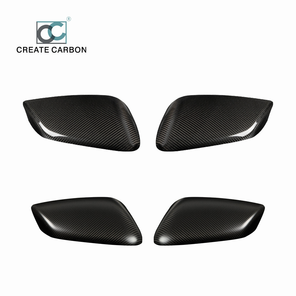 CREATE CARBON 2pcs Real Carbon Fiber Side Rearview Mirror Covers for KIA EV6/GT/GT Line (2022+) - Premium Exterior Upgrade