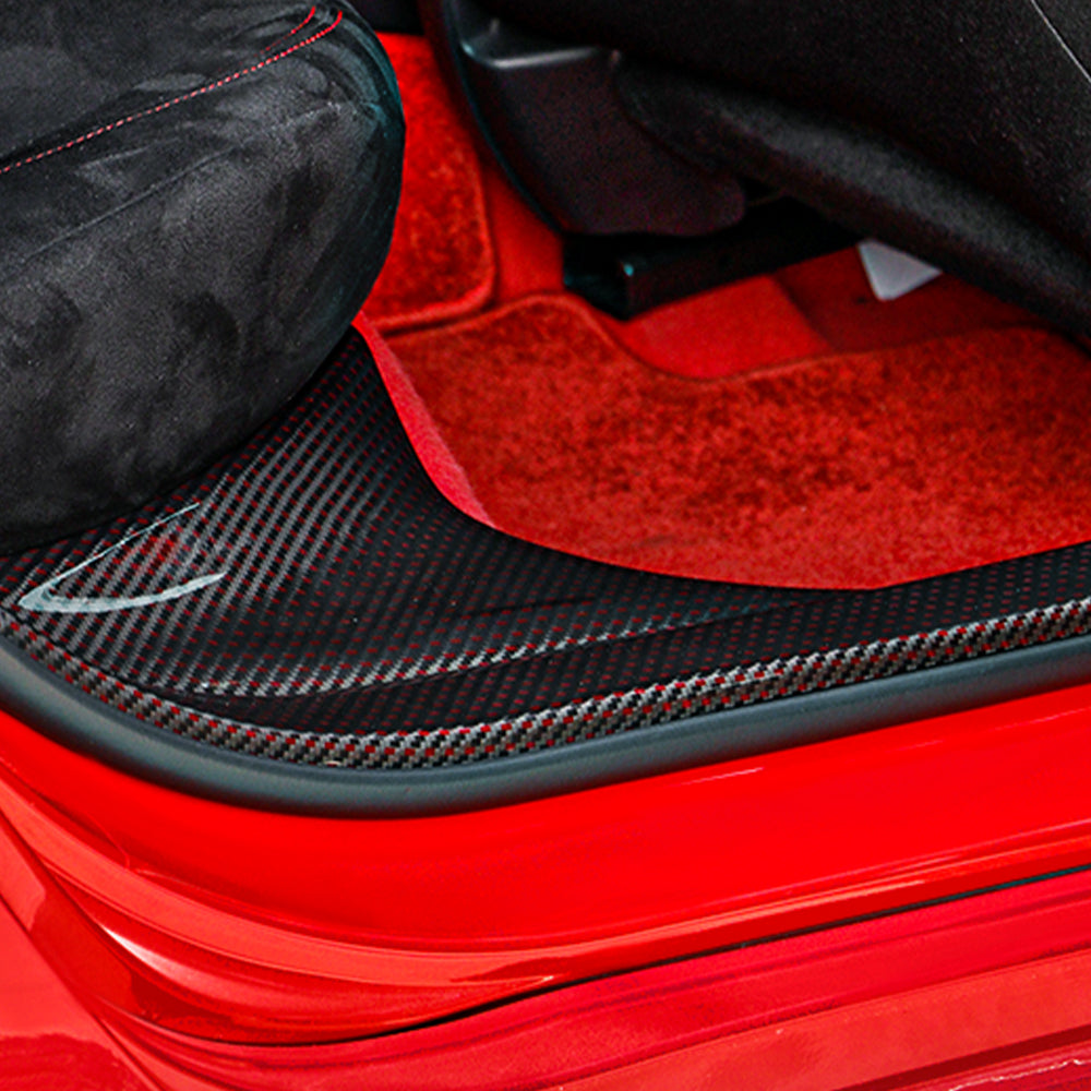 CREATE CARBON Dry Carbon Fiber Rear Scuff Plates for Honda Civic Type R FL5 (2023)