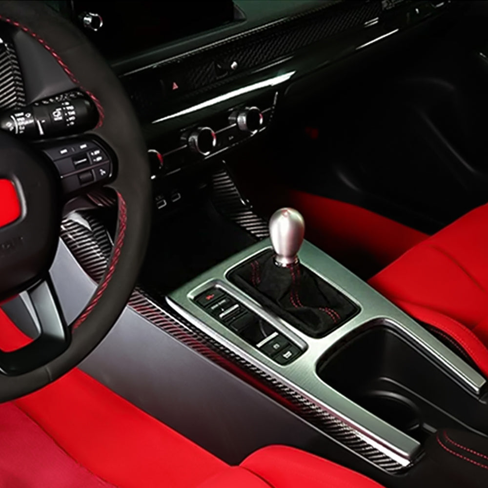 Create Carbon 3pcs Dry Carbon Fiber Central Console Side Panel Trim for 11th Gen Honda Civic Type R FL5