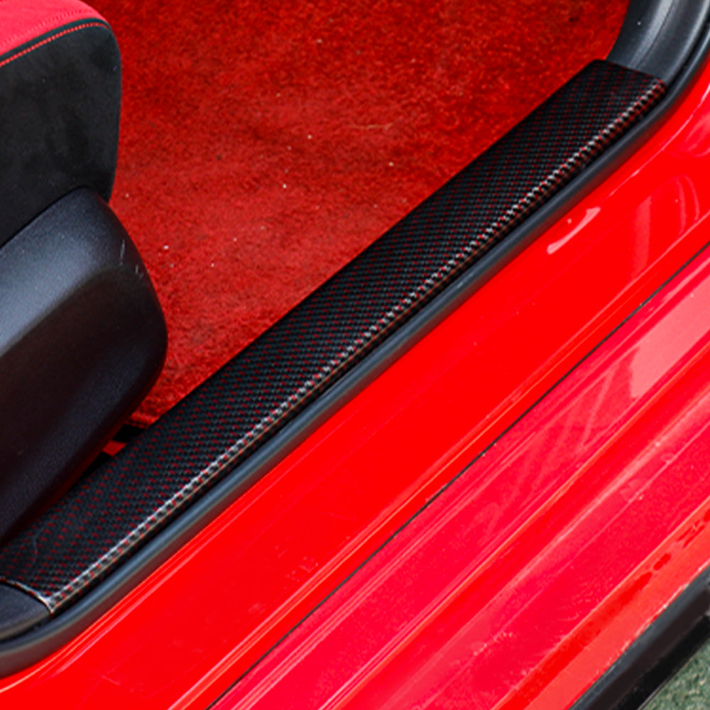 CREATE CARBON Real Carbon Fiber Door Sill Trim for 11th Civic Type R FL5 - Premium Interior Protection