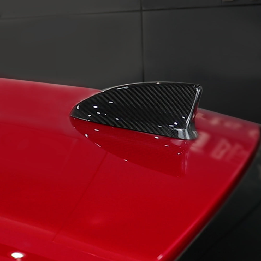 CREATE CARBON Dry Carbon Fiber Shark Fin Antenna Cover for Honda 11th Gen Civic Type R FL5 - Sleek Exterior Upgrade