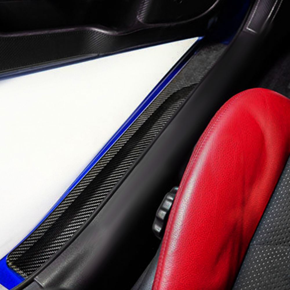 2PCS Real Carbon Fiber Car Door Sill Trim Cover For Nissan Fairlady Z RZ34 2023+ | CREATE CARBON