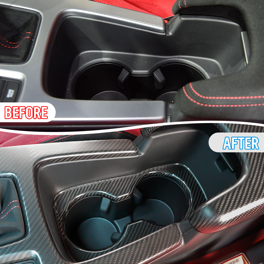 Create Carbon – Real Carbon Fiber Front Cup Holder Panel Trim for Honda Civic Type R FL5 (2023+)