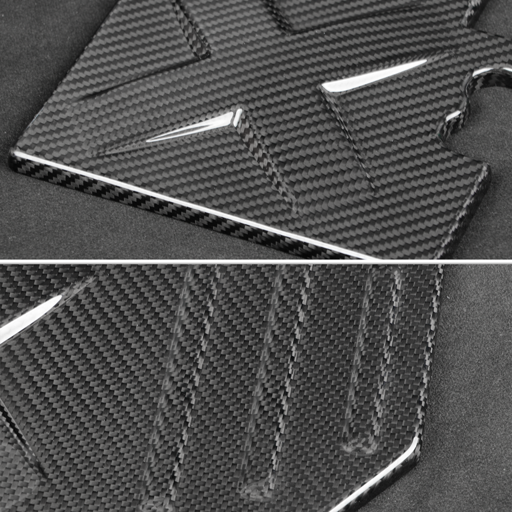 CREATE CARBON Dry Carbon Fiber Fuse Box Cover Trim for Honda Civic Type R FL5 2023+ Engine Bay Carbon Fiber Upgrade