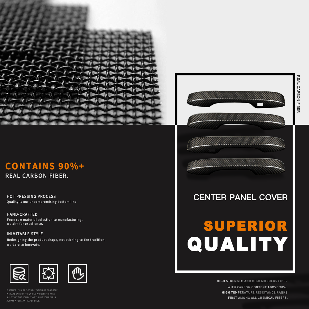 CREATE CARBON Carbon Door Handle Covers for Honda Civic Type R FL5 - Premium Exterior Enhancement