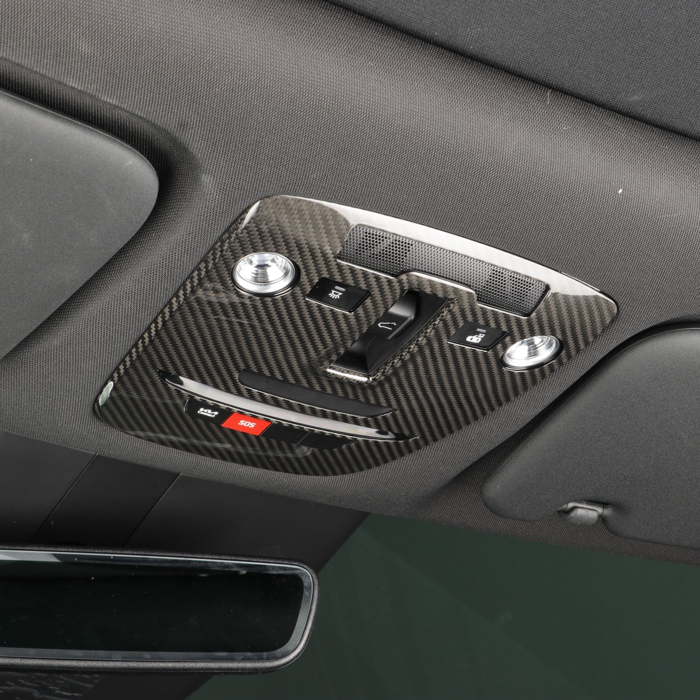 CREATE CARBON Dry Carbon Fiber Reading Light Trim for KIA EV6 & EV6 GT - Lightweight Interior Accent