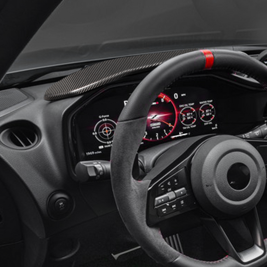 Dry Carbon Fiber Center Console Dashboard Panel Cover Fit For Nissan Z / RZ34 / 400Z | CREATE CARBON