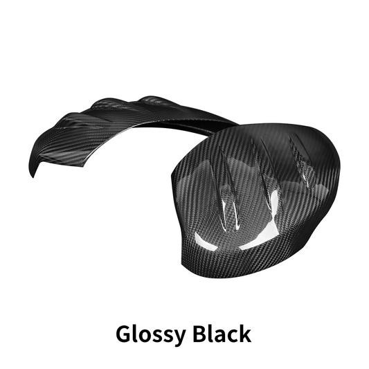 CREATE CARBON 2pcs Dry Carbon Fiber Side Mirror Caps Covers for Honda Civic Type R FL5 2023+ Real Carbon Rearview Mirror