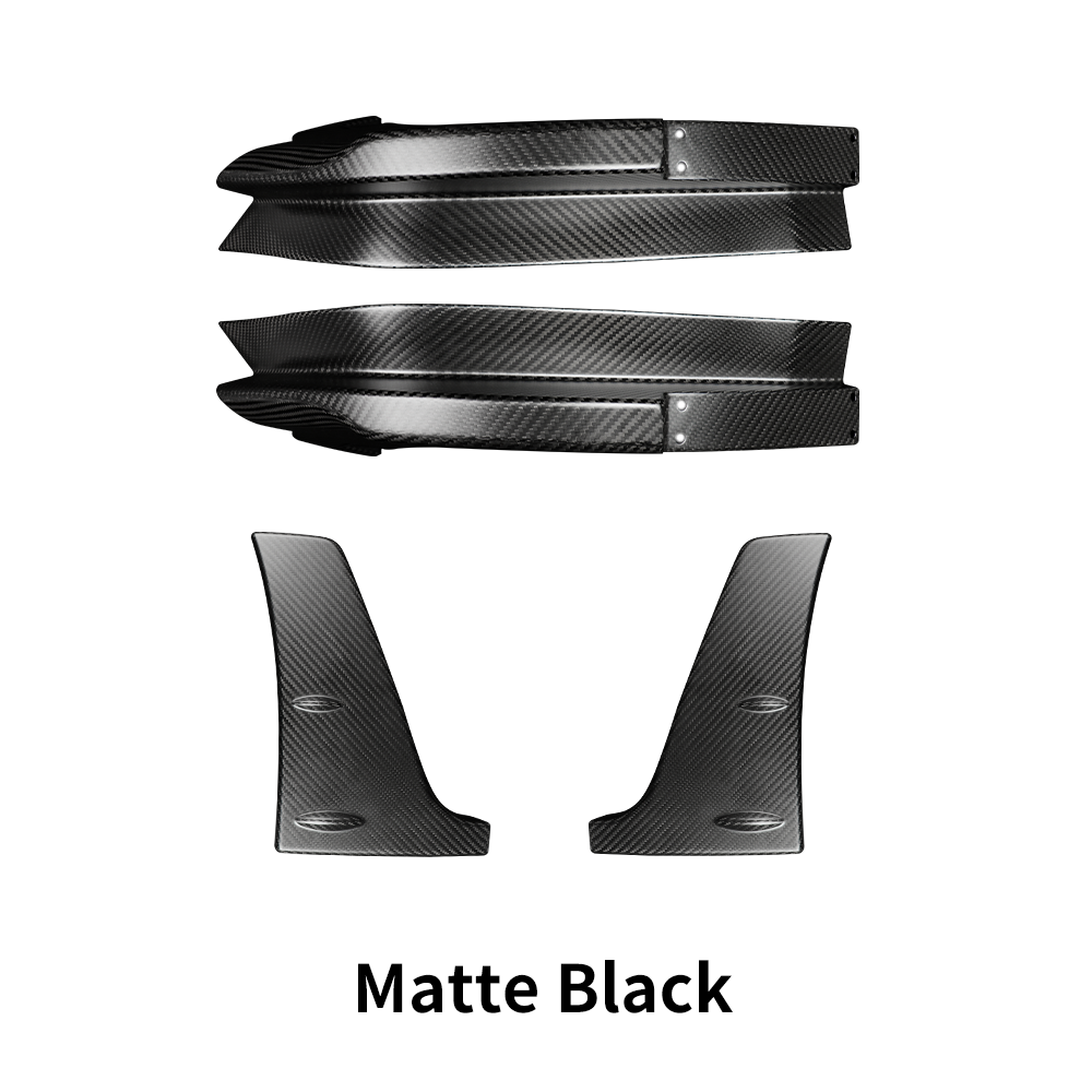 CREATE CARBON Carbon Fiber Rear Bumper Splitters for Honda Civic Type R FL5 2023-2025+ Rear Lip Diffuser Extensions
