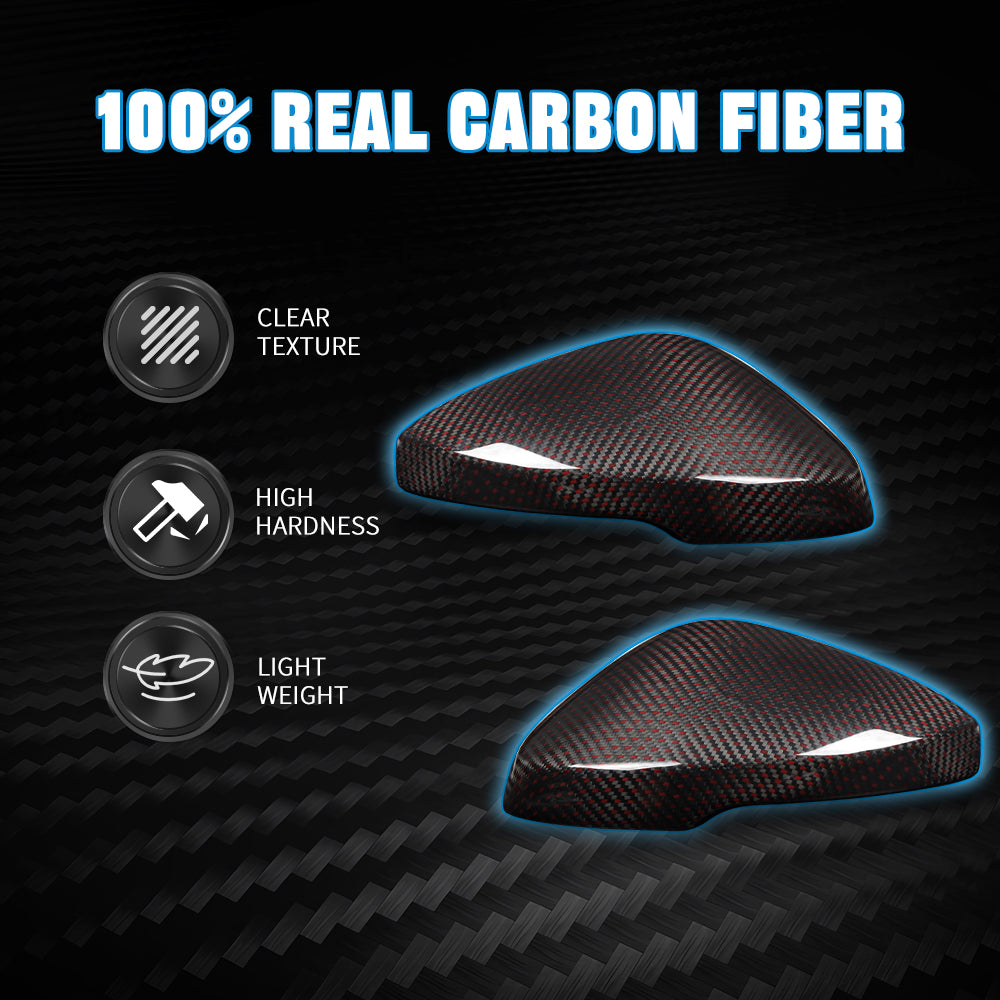 2pcs Real Carbon Fiber Side View Mirror Cover For Honda 11th Civic/Typer FL5
