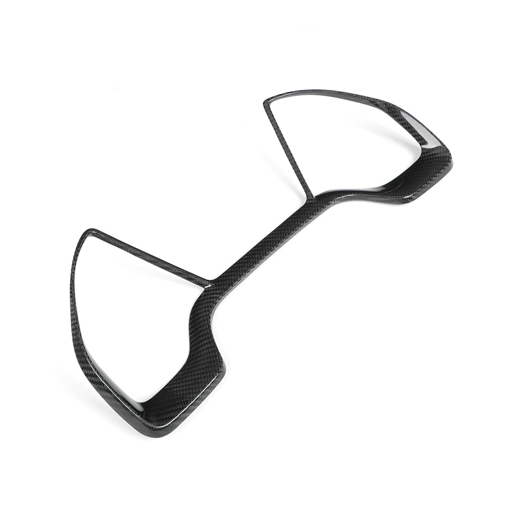 Real Dry Carbon Fiber Gauge Cluster Frame Cover Trim For Honda Civic Type R FK8 2017–2021