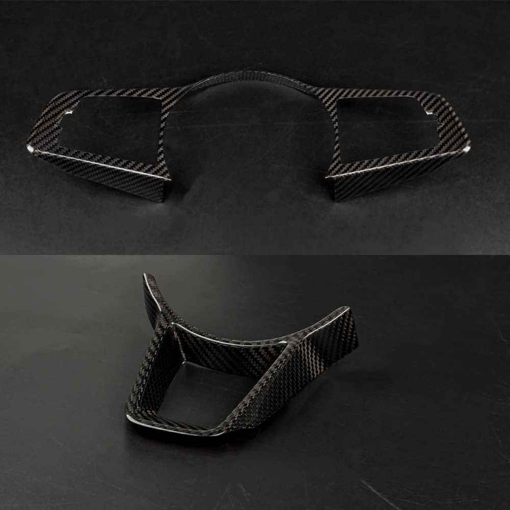 Dry Carbon Fiber Steering Wheel Panel Cover For Nissan Z / Fairlady Z RZ34 2023+ | CREATE CARBON