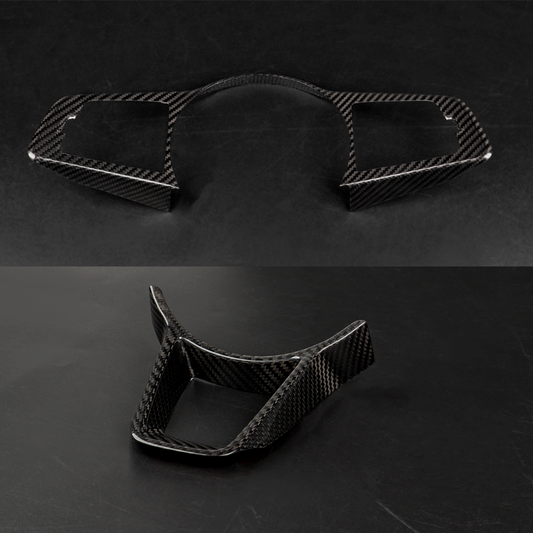 Dry Carbon Fiber Steering Wheel Panel Cover For Nissan Z / Fairlady Z RZ34 2023+ | CREATE CARBON