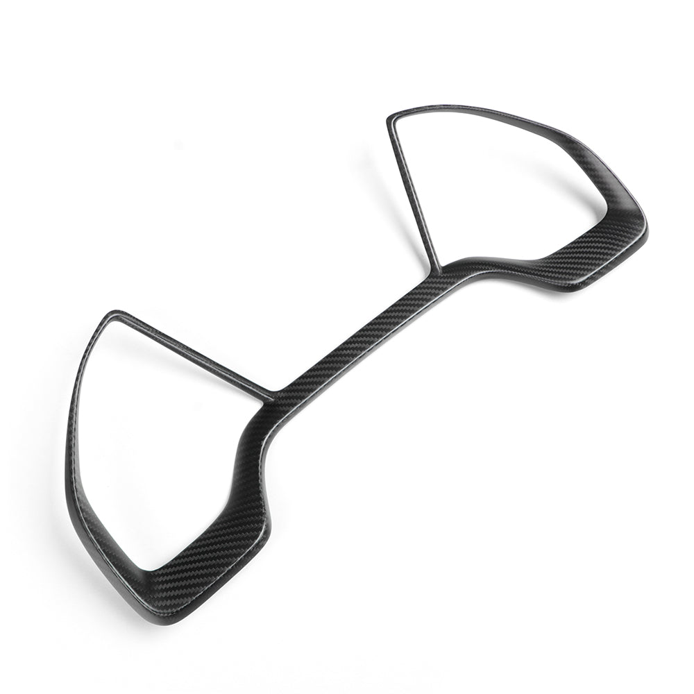 Real Dry Carbon Fiber Gauge Cluster Frame Cover Trim For Honda Civic Type R FK8 2017–2021