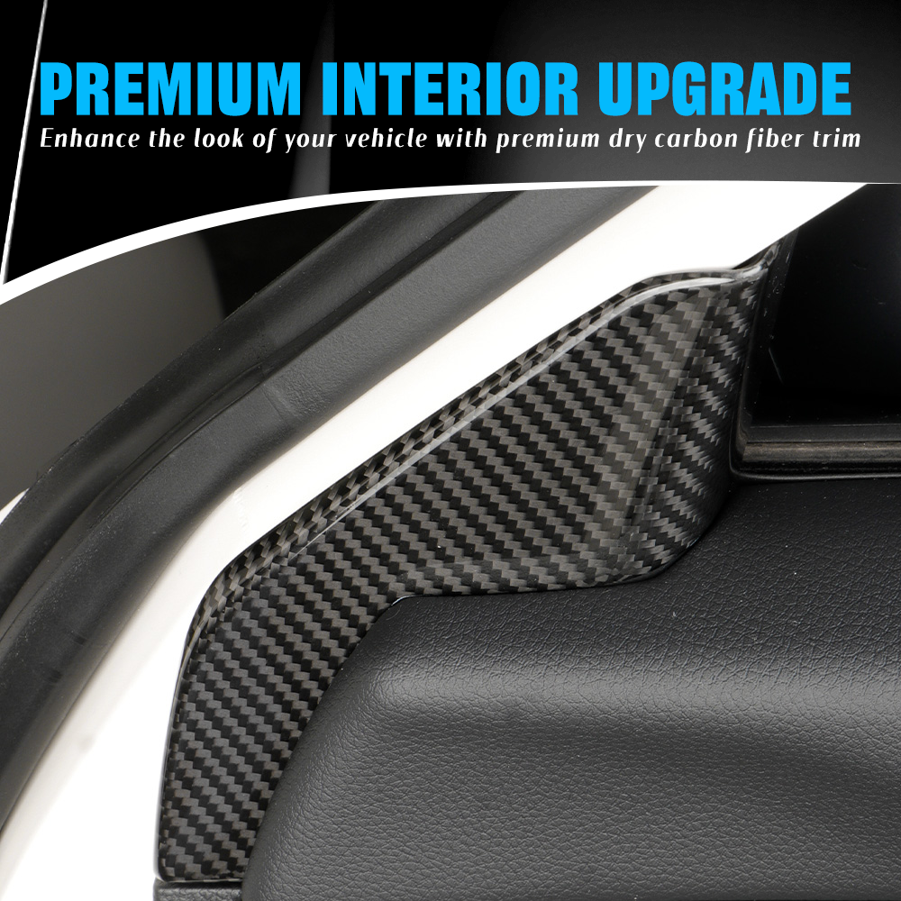 CREATE CARBON Real Carbon Fiber Inner A-Pillar Triangle Cover for Honda Civic Type R FL5 2023+ Interior Trim Panel