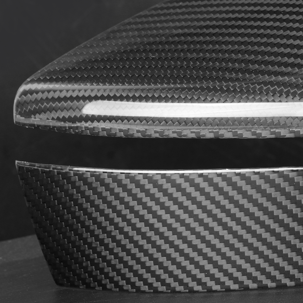 2PCS Dry Carbon Fiber Side Rearview Mirror Cover Caps Fit For Nissan Z RZ34 / 400Z | CREATE CARBON