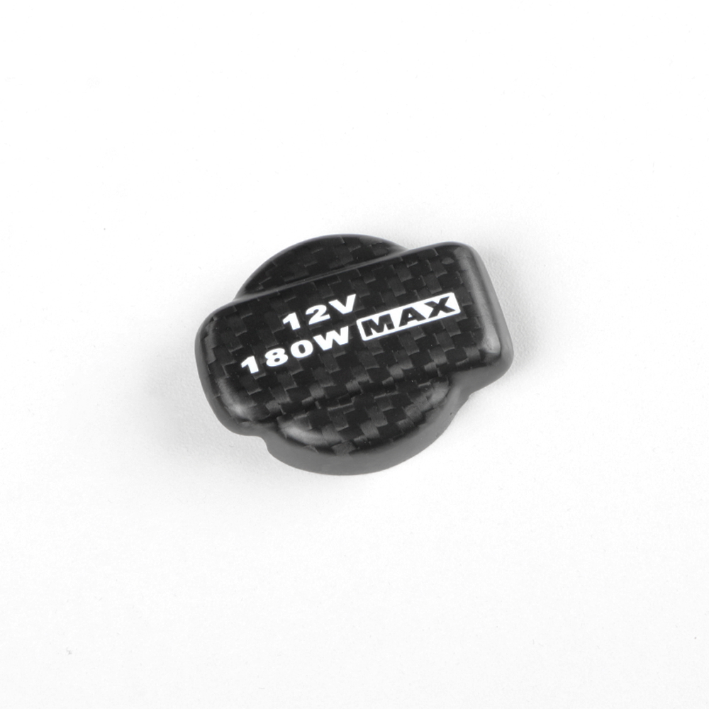 Carbon Fiber Cigarette Lighter Cap Compatible with Honda 11th gen Civic Type R FL5 CRV Pilot (2023 to 2026) Center Console Cigarette Lighter Plug Cover Trim Interior