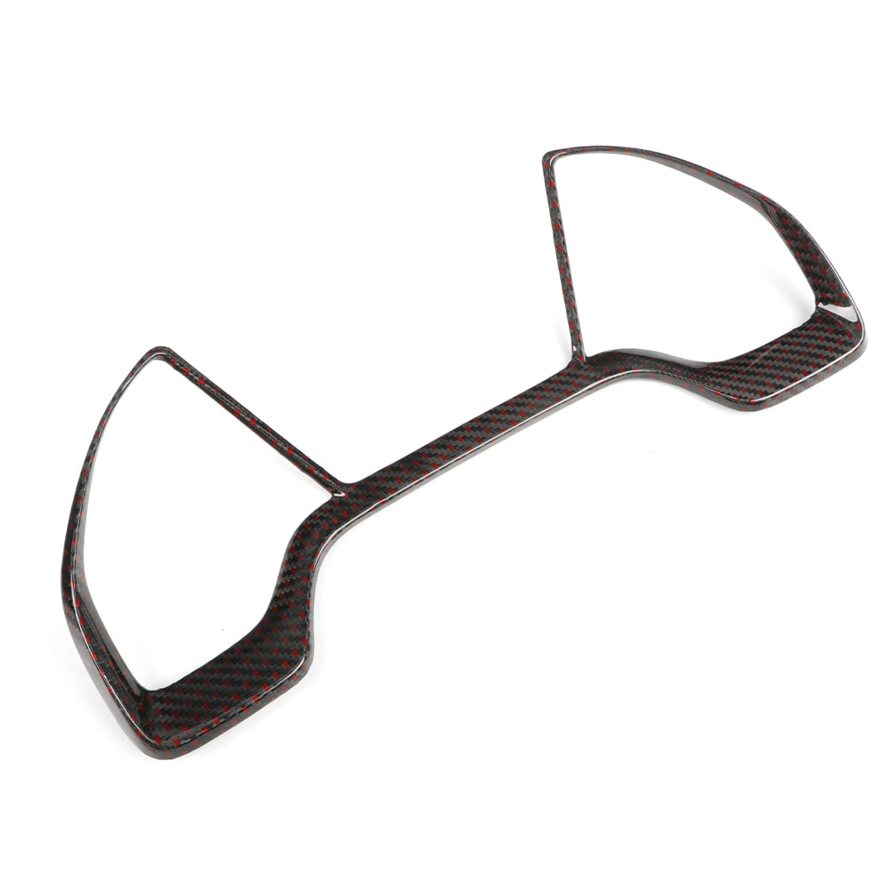 Real Dry Carbon Fiber Gauge Cluster Frame Cover Trim For Honda Civic Type R FK8 2017–2021