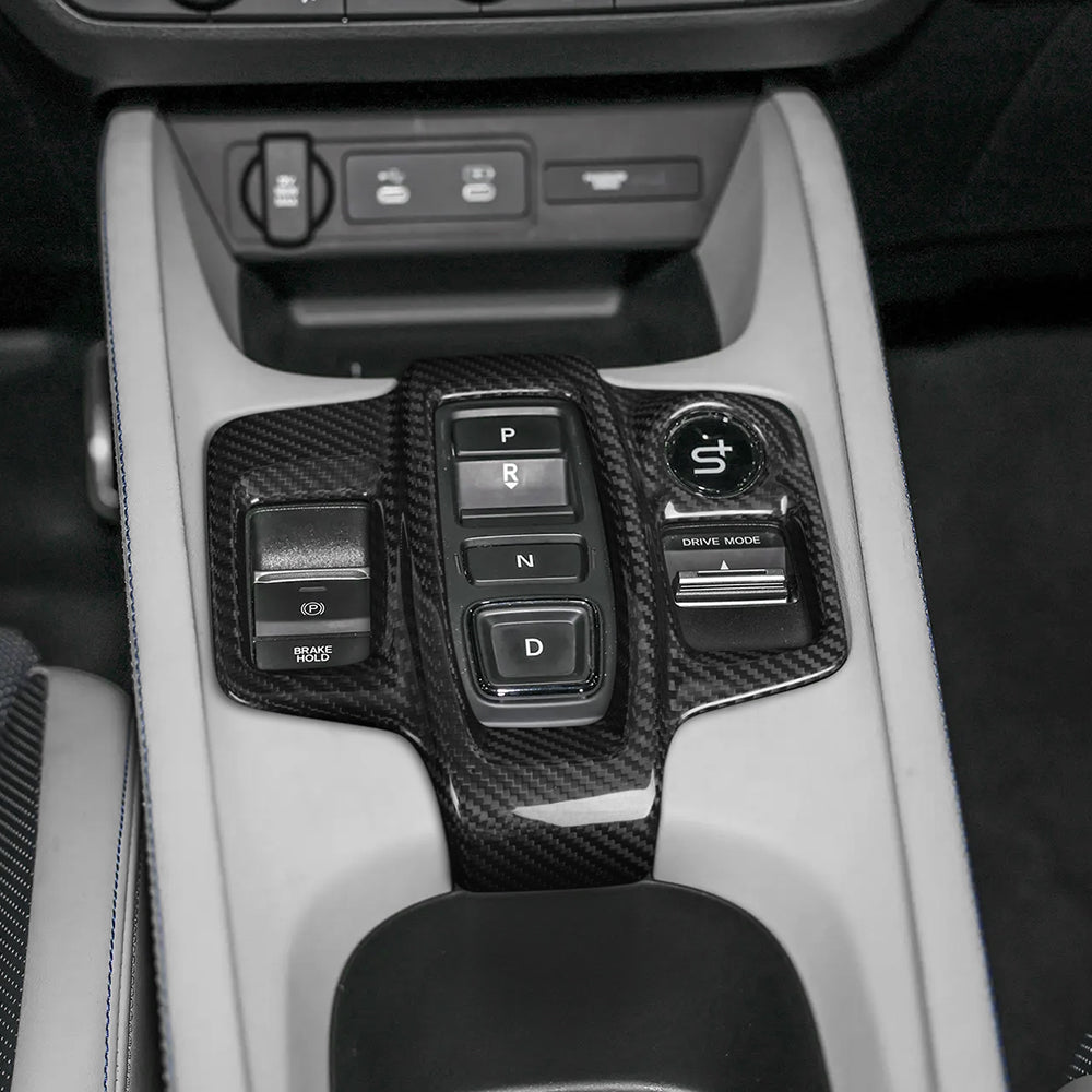 Dry Carbon Fiber Gear Shift Panel Cover Trim For Honda Prelude 2026 (LHD)