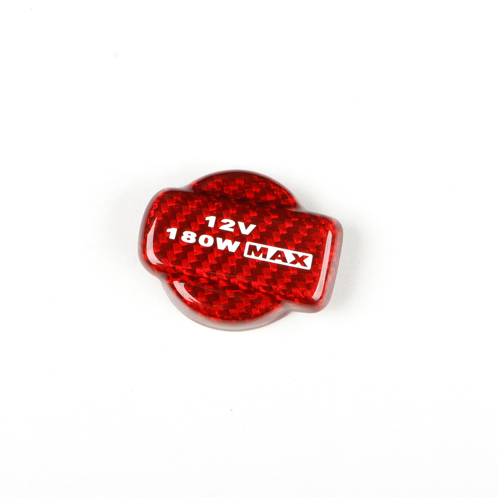 Carbon Fiber Cigarette Lighter Cap Compatible with Honda 11th gen Civic Type R FL5 CRV Pilot (2023 to 2026) Center Console Cigarette Lighter Plug Cover Trim Interior