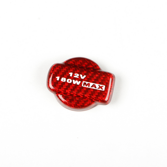 Carbon Fiber Cigarette Lighter Cap Compatible with Honda 11th gen Civic Type R FL5 CRV Pilot (2023 to 2026) Center Console Cigarette Lighter Plug Cover Trim Interior