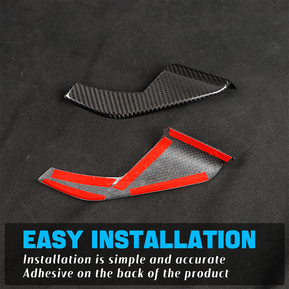CREATE CARBON Real Carbon Fiber Inner A-Pillar Triangle Cover for Honda Civic Type R FL5 2023+ Interior Trim Panel