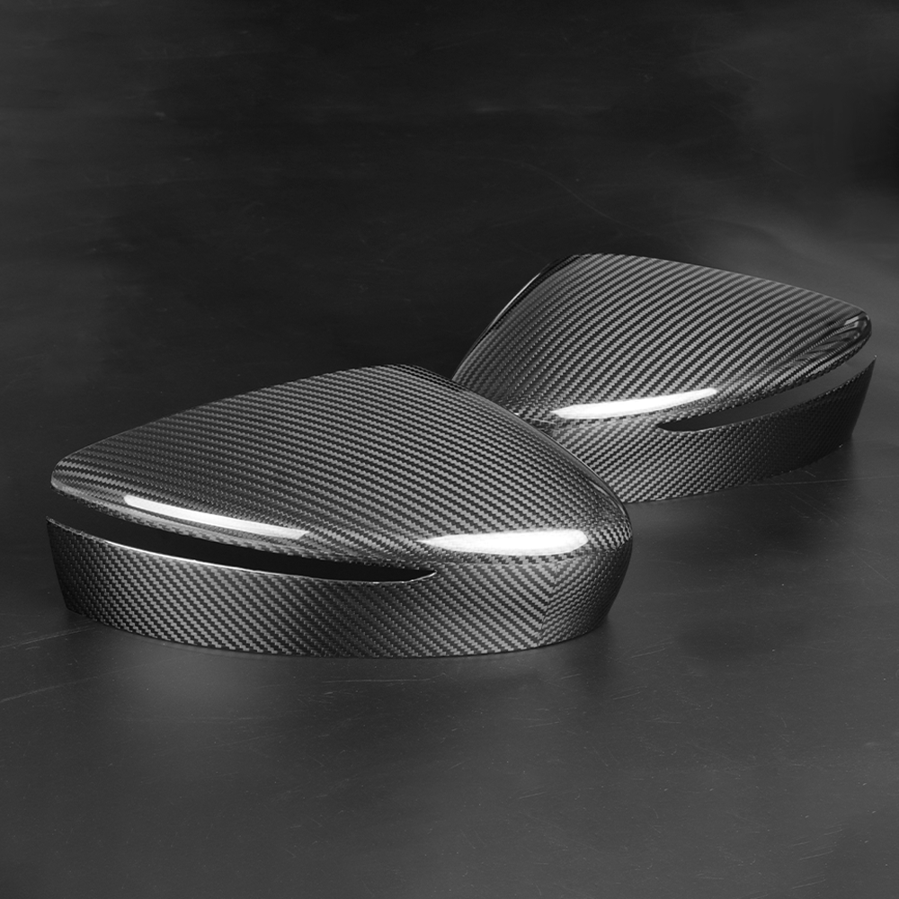 2PCS Dry Carbon Fiber Side Rearview Mirror Cover Caps Fit For Nissan Z RZ34 / 400Z | CREATE CARBON