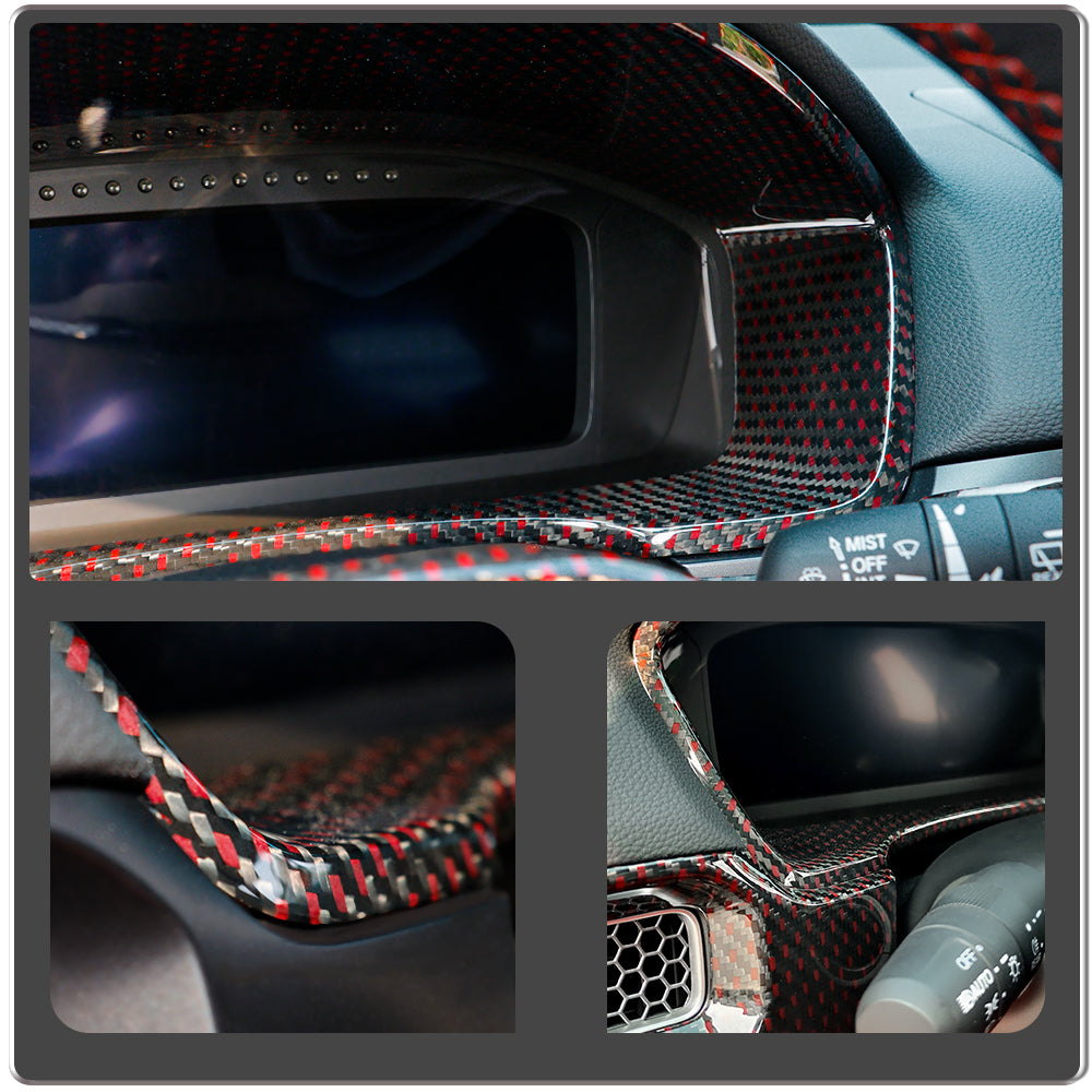 Carbon Fiber Instrument Panel Frame Cover Trim for Honda Civic Type R FL5 (11th Gen)