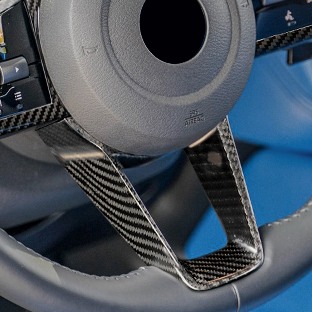 Dry Carbon Fiber Steering Wheel Panel Cover For Nissan Z / Fairlady Z RZ34 2023+ | CREATE CARBON