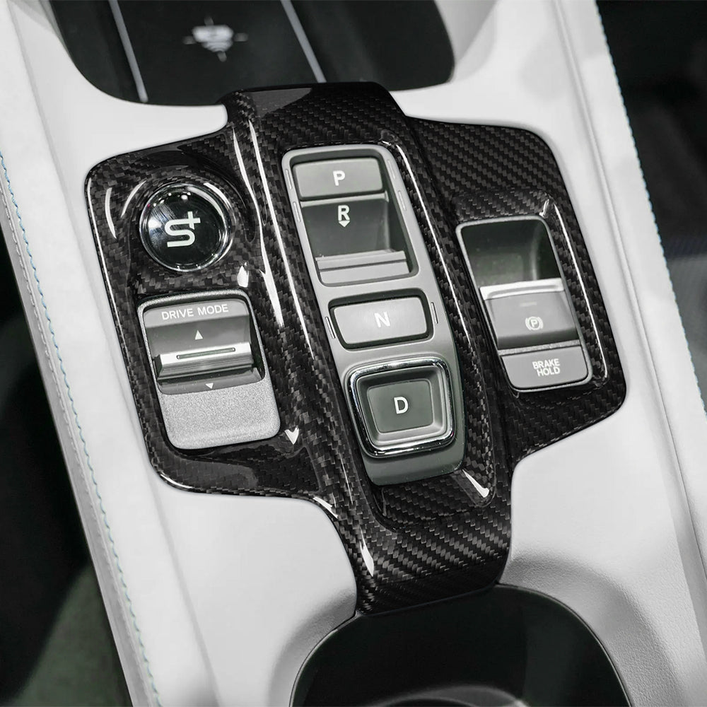 Dry Carbon Fiber Gear Shift Panel Cover Trim For Honda Prelude 2026 (LHD)