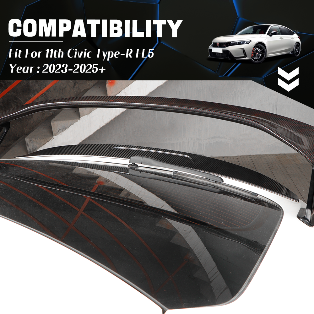 CREATE CARBON Dry Carbon Fiber Rear Trunk Spoiler Wing for Honda Civic Type R FL5 2023-2026