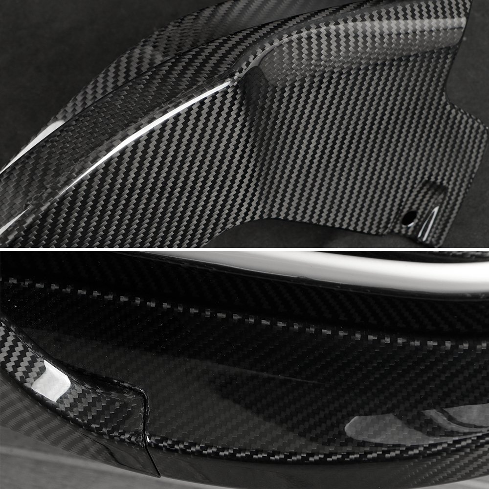 CREATE CARBON Carbon Fiber Rear Bumper Splitters for Honda Civic Type R FL5 2023-2025+ Rear Lip Diffuser Extensions