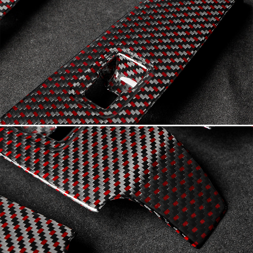 Dry Carbon Fiber Window Lift Button Panel Cover For 11th Civic Type R FL5(LHD)