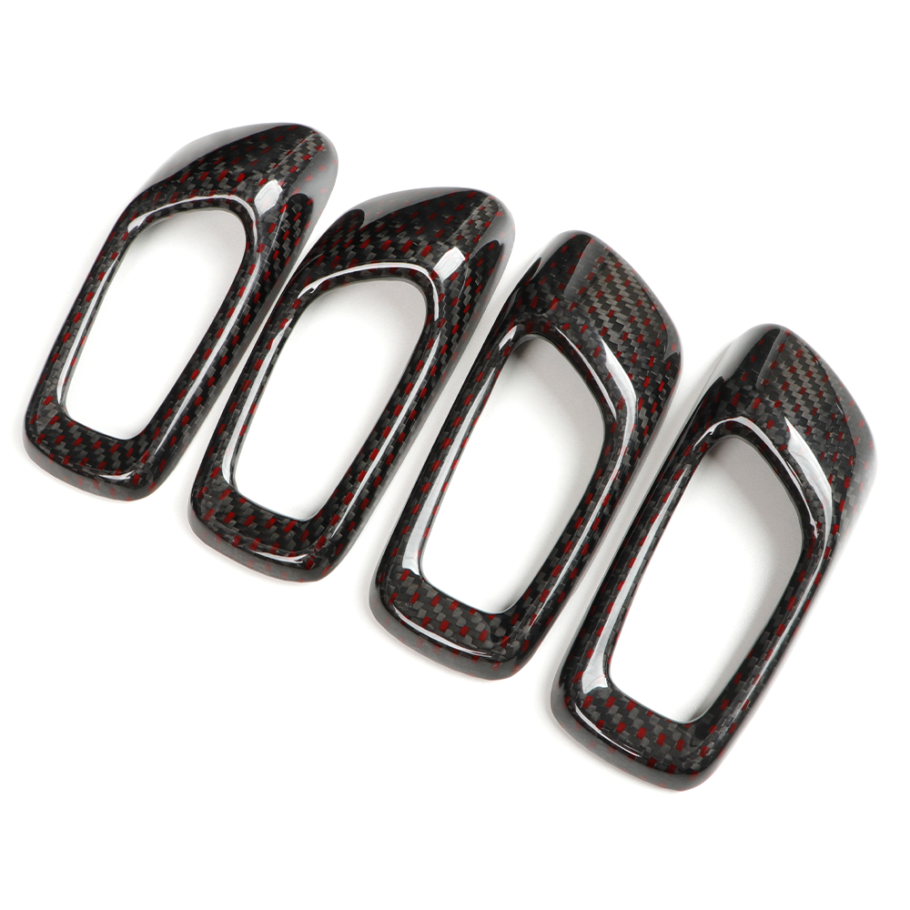 Real Carbon Fiber Inner Door Handle Trim Cover for Honda 11th Gen Civic Type R FL5 | CREATE CARBON