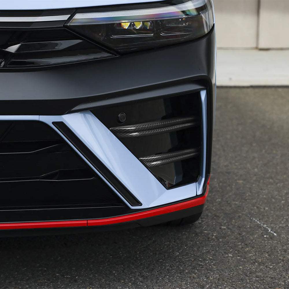 Real Carbon Fiber Fog Light Panel Cover for Hyundai Elantra N 2024+