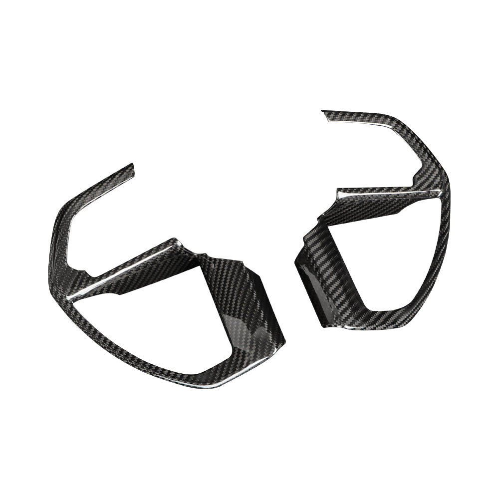 Dry Carbon Fiber Steering Wheel Panel Cover For Toyota Tacoma 2024 | OEM Fit Interior Trim