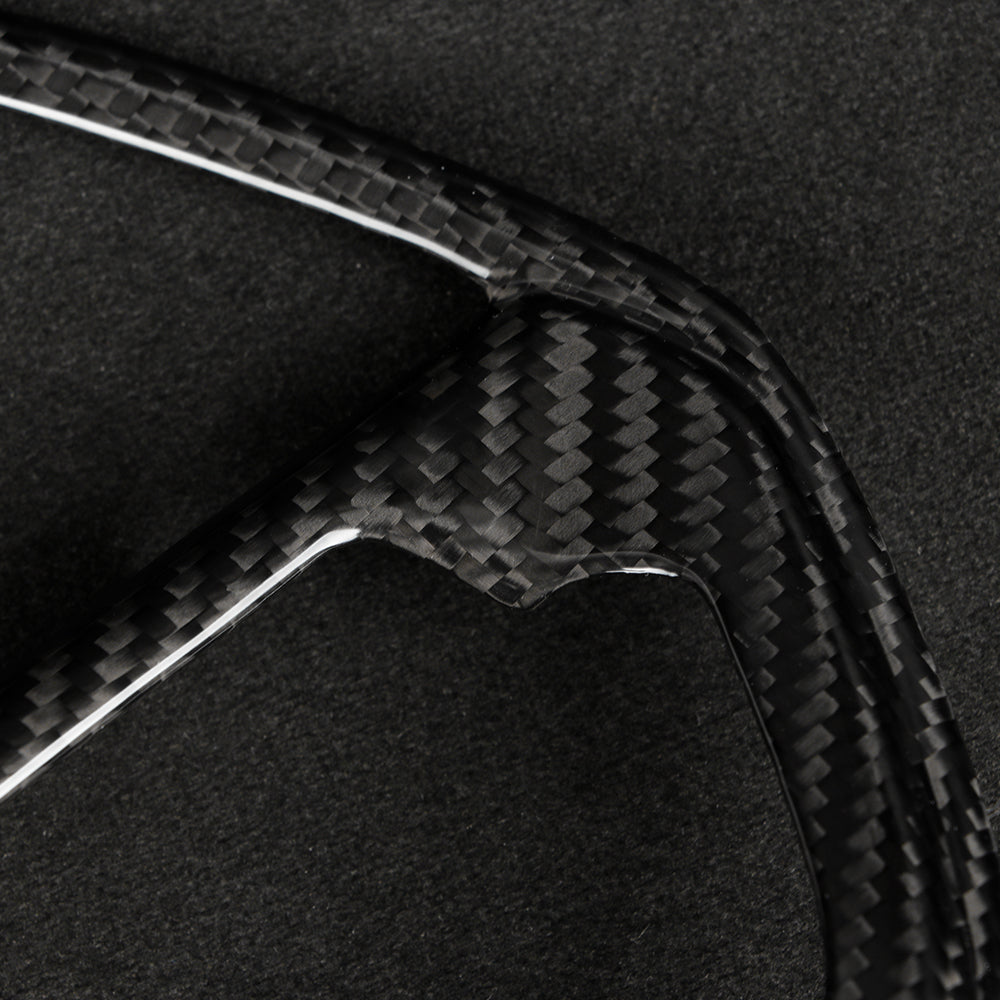 Dry Carbon Fiber Steering Wheel Panel Cover For Toyota Tacoma 2024 | OEM Fit Interior Trim