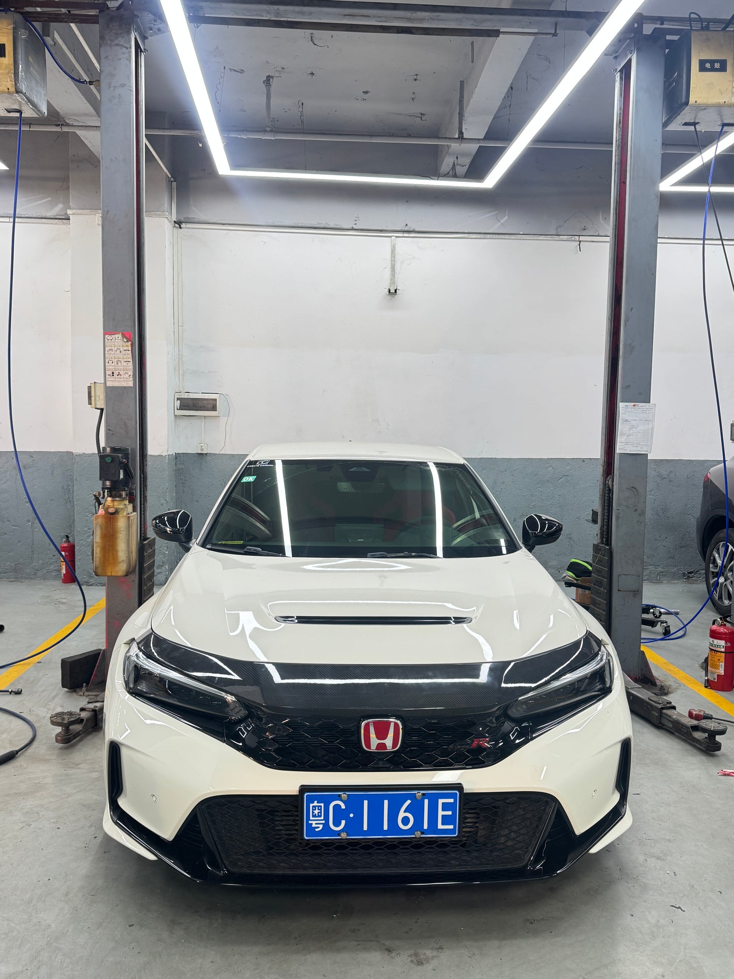 Dry Carbon Fiber Front Lip OEM Replacement for Honda Civic Type R FL5 2023+ | Lightweight Aero Front Spoiler