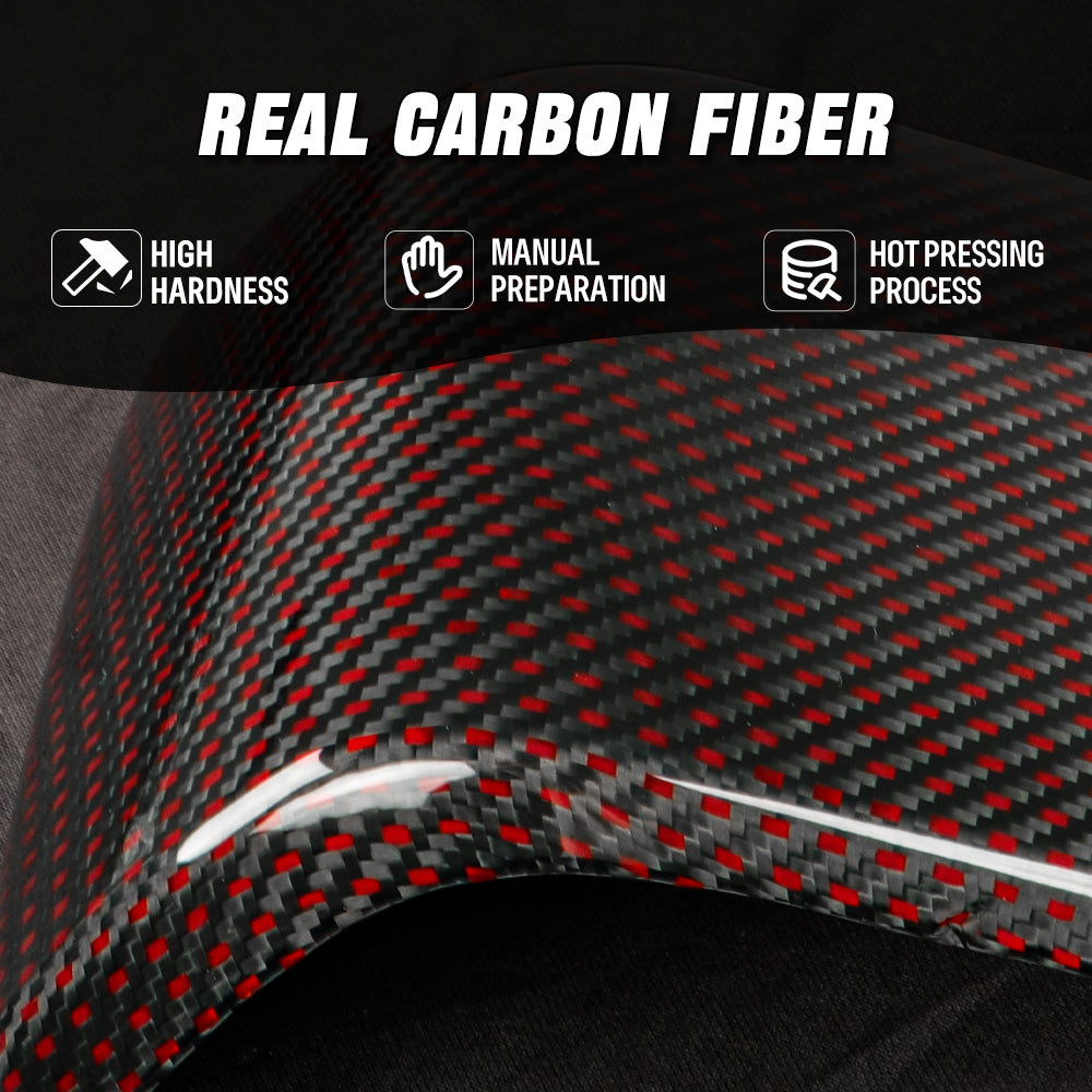 Real Carbon Fiber Rear Armrest Cover Trim for Honda Civic Type R FL5 (11th Gen)