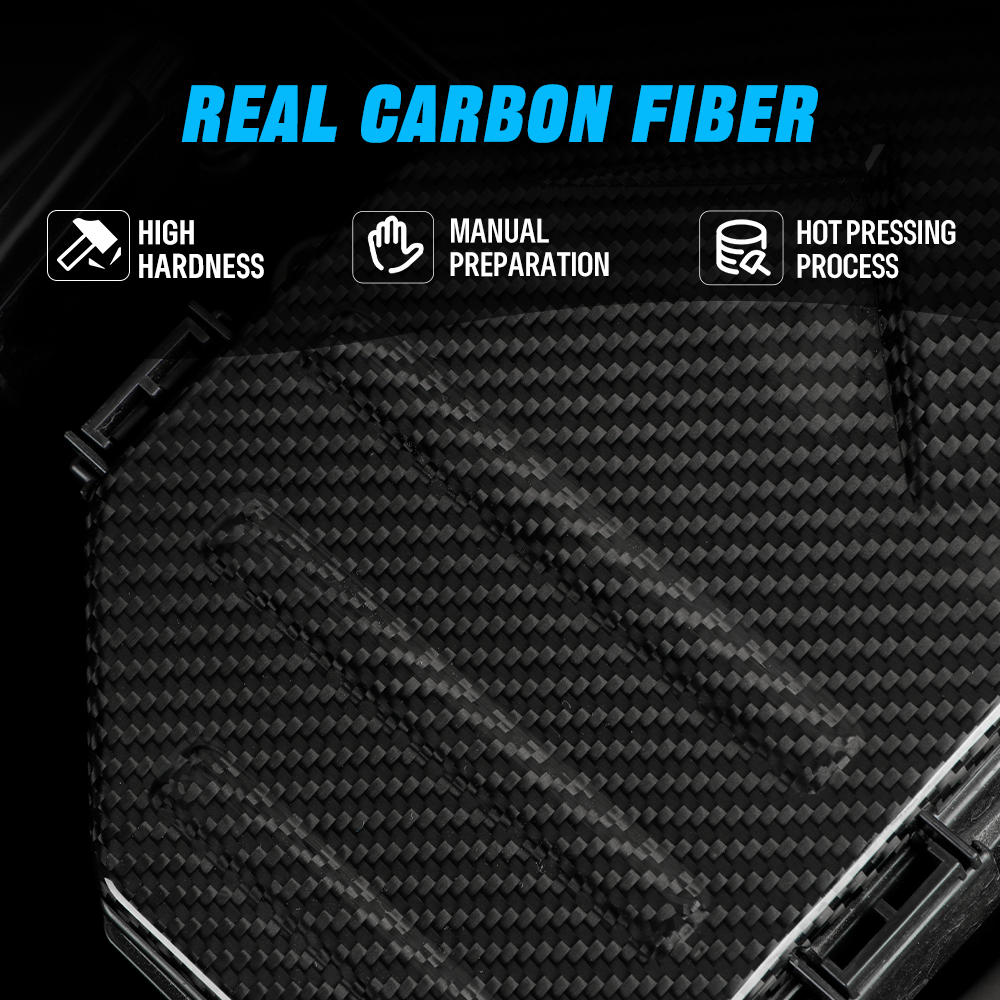 CREATE CARBON Dry Carbon Fiber Fuse Box Cover Trim for Honda Civic Type R FL5 2023+ Engine Bay Carbon Fiber Upgrade