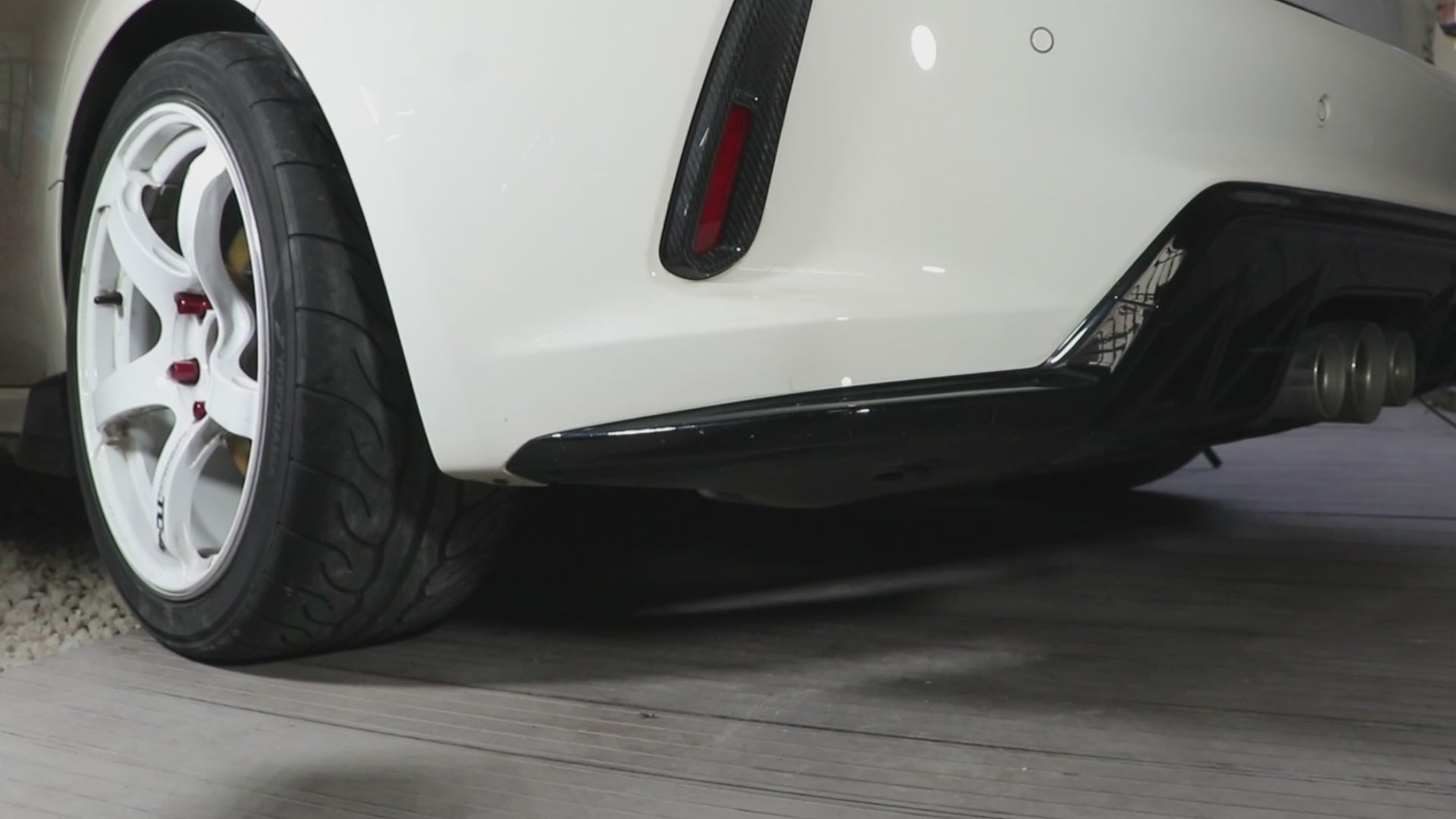 CREATE CARBON Carbon Fiber Rear Diffuser Splitters for Civic Type R FL5 2023+ Bumper Extensions